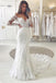 Trumpet/Mermaid Tulle Appliques Off-the-Shoulder Long Sleeves Wedding Dresses DM1832