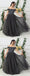Grey Tulle A Line Beads Long Prom Dress,Evening Dresses DME88