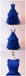 Fashion A-Line Bateau Long Royal Blue Organza Prom Dress with Beading DMF64