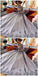 Elegant A-Line Bateau Long Sleeves Grey Satin Prom Dress with Appliques DMF55