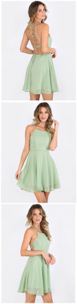 Chiffon Cheap Short Prom Dresses,Sweet 16 Dress,Cute Homecoming Dresses For Teens DM332