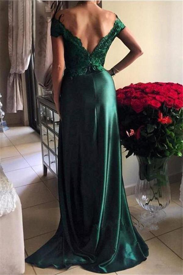 Elegant Dark Green Lace Prom Dress,Long Green Formal Evening Dress Demodresses Elegant Dark Green Lace Prom Dress,Long Green Formal Evening Dress Demodresses