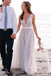 Elegant Beach Coast Wedding Dresses,Lace A Line Tulle Bridal Dresses For Beach Wedding DM168