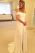 Off Shoulder Side Split Beach stunning Long Affordable Bridal Dresses/Wedding Dress DM170