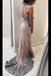 Lace Appliqued 2 Pieces Mermaid Sweep Train Prom Dresses,Senior Prom stunning Dress DM178