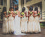 Mermaid Gold Tulle Sequins Prom Dress,Sweetheart Long Bridesmaid Dresses DME78