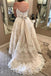 Ivory A-Line Spaghetti Straps Plus Size Wedding Dress with Lace Appliques DMF94