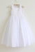 White Tulle Straps Long Simple Baby Girl Dress/Flower Girl Dresses DM208