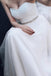 Sweetheart Strapless A-line Lace Tulle Beading Wedding Dresses With Court Train DM559