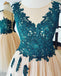 See Through A Line Short Lace Top Appliques Tulle Cheap Homecoming Dresses DMB62
