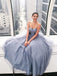Strapless Sparkle Grey Long Prom Dresses Sweetheart Neck Ball Gown DMP3