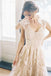 Pearl Pink A Line V-neck Sleeveless Floor-Length Tulle Wedding Dress With Lace Appliques DM379