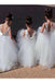 Princess White Ball Gown Jewel Sleeveless Floor-Length Tulle Flower Girl Dresses DM707