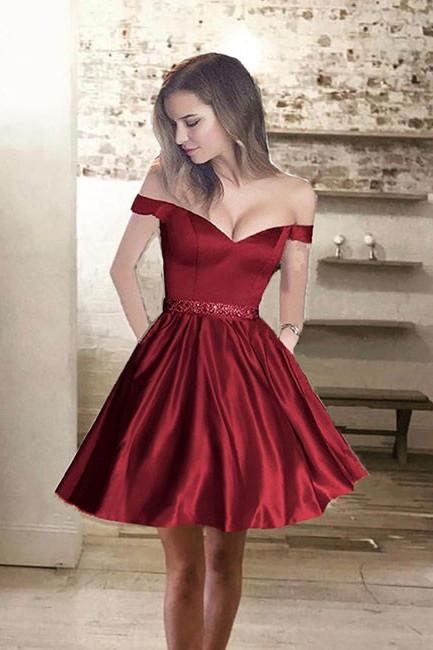 burgundy short dress prom V Neck Lace Dresses, Wine Red Short Lace Graduatio jbydress Look fabulous in this burgundy high Burgundy Short Prom Dress Stores