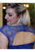 Royal Blue Chiffon A Line Sleeveless Long Plus Size Prom Dress With Lace DM666