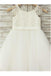 Princess Flower Girl Dress,Lace Flower Girl Dresses,Ivory Flower Girl Dress 