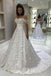 Elegant A-line Lace Appliques Wedding Dresses, Popular Off Shoulder Wedding Gowns DM1949