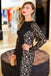 Black Lace Bateau Sheath Long Backless Plus Size Prom Dress DM661