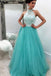 Prom Dresses ,prom gown, blue prom dress,tulle prom dress,lace prom dresses, long prom dress for teens, blue evening dress