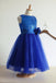 Royal Blue Flower Girl Dress,Sequin Flower Girl Dresses,Tulle Flower Girl Dresses