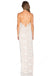 Sexy Spaghetti Strap V-neck Sheath Column Split Front Floor-length Backless Prom Dresses DM615