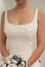 Elegant A Line Appliques Scoop Long Wedding Dresses DME93