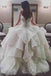 Princess A-Line Sweetheart Floor-Length Ivory Tulle Wedding Dress with Lace DME99