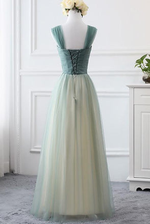 Sweetheart Beading A-Line Floor Length Tulle Charming Prom Dresses DMF19