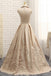 A-line V-neck Cap Sleeves Satin Appliques Lace Prom Gown Long Formal Evening Dresses DM643